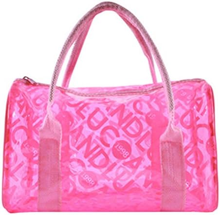 Abuyall Women's Clear Beach Bag PVC Jelly Transparent Swimming Tote Shoulder Bag Waterproof Large Format Dot Handbag