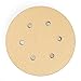 LotFancy 6 Inch 6 Hole Sanding Discs, 100PCS 60 80 120 150 220 Grit Sandpaper Assortment - Random Orbital Sander Pad, Hook and Loop Sand Paper