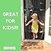 Easton Grey Magnetic Screen Door Bug Screens: Door Screen with Strong Magnets, Reinforced Heavy Duty Mesh Curtains - Keeps Out Insects - Kid & Pet Friendly - Fits Doors Up to 34
