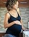 Kindred Bravely Simply Sublime Maternity & Nursing Tank with Built-in Bra (Black, X-Large)