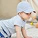 Keepersheep Baby Reversible Baseball Cap Infant Sun Hat, Cotton Knit Soft Brim for Infant Toddler, Summer Outdoor Unisex (US, Age, 0 Months, 3 Months, Grey 01)