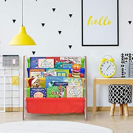 Greensen Bücherregal Kinder Aufbewahrungsregal Holz Regal Kinderzimmer