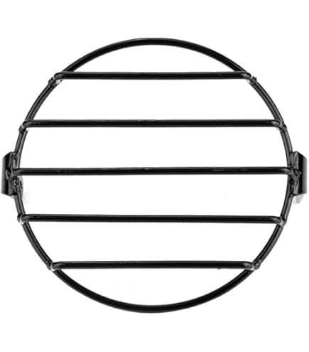 Griglia Faro Moto Universale 6,5 Pollici – Protezione In Ferro Per Cafe Racer, Bobber E Chopper – Stile Interceptor