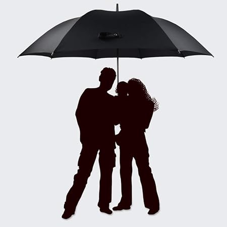Dmqpp 2m Extra Large Golf Umbrella Strong Umbrellas Windproof Long Umbrella Double Canopy 78 Inch Garden Patio Umbrella Men Business Stick Umbrella Black Amazon Co Uk Kitchen Home