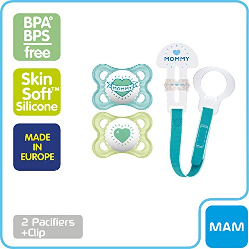 MAM Original Value Pack Baby Pacifier, Nipple Shape Helps Promote Healthy Oral Development