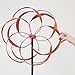 Bits and Pieces - Flower Wind Spinner - Magnificent 65 Inch Weather Resistant Metal - Beautiful Outdoor Lawn and Garden Décor