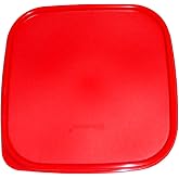Tupperware Modular Mates Square Replacement Seal Red Lid Only