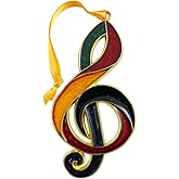 G Clef Music Note Christmas Tree Ornament Holiday Decoration, 5 inch