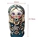Leegoal New 7pcs Wooden Russian Nesting Dolls Braid Girl Dolls Traditional Matryoshka Wishing Dolls Gift Green