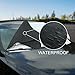 AUTSCA Car Windshield Snow Cover Sun Shade Protector with Rearview Mirror Protector and Anti-Theft Edges (Mid)