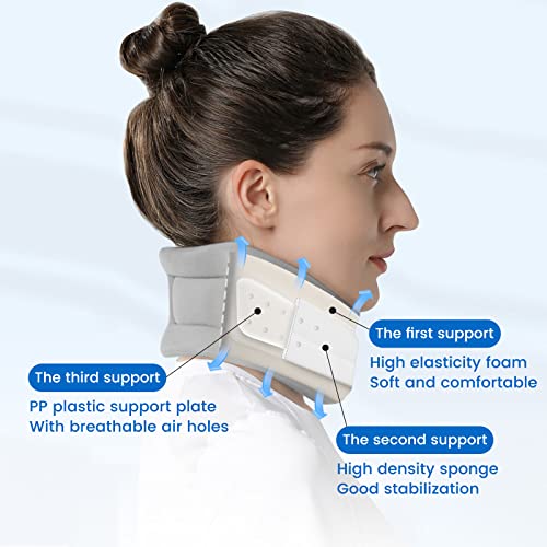 VELPEAU Neck Brace for Neck Pain and Support Soft Cervical Collar for