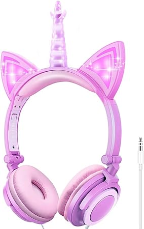 Einhorn Kopfhorer Kinder Sunvito Kopfhorer Madchen Amazon De Elektronik