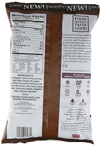 Food Should Taste Good, Tortilla Chips, Multigrain Bean Chips, Black Bean, 5.5 oz (Pack of 12) - Thumbnail 3
