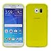 Galaxy S6 Case, Wisdompro Bundle of 5 Pack Clear Jelly [Thin][Ultra Slim] Soft TPU Gel Protective Case Covers (Blue, Aqua Blue, Hot Pink, Yellow, Red) for Samsung Galaxy S6