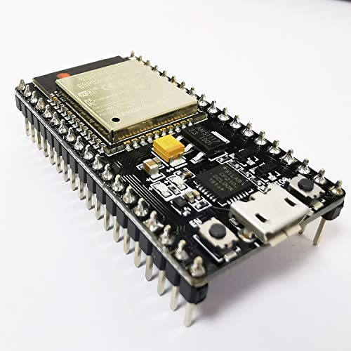 Sunhokey ESP-WROOM-32 ESP32 ESP-32S Development Board 2.4GHz Dual-Mode WiFi + Bluetooth Dual Cores Microcontroller Processor Integrated with Antenna RF AMP Filter AP STA for Arduino IDE