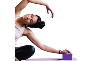 MICRODRY - Stretching & Exercise Foam Blocks, Yoga, Pilates Equipment for Home Workouts, Fitness Accessories for Home & Gym, Slip-Resistant, EVA Foam Block, 9 x 4 x 6 inches