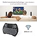 Wireless Keyboard with Backlight,Mini Remote Keyboard with LED Backlit 2.4GHz Portable Rechargable Keyboard with Touchpad Mouse for Android TV Box,PC,PAD,Xbox