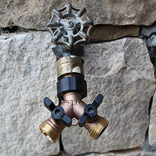 Garden Hose Quick Connect Fittings, 3/4 Inch GHT Solid Brass, Garden