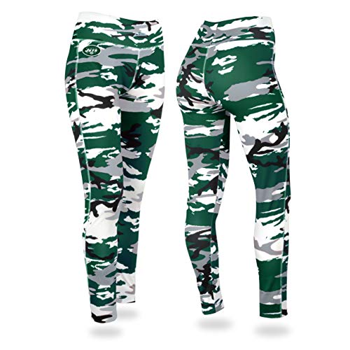 Officially Licensed Zubaz Women's NFL Camo Leggings, New York Jets, Size X-Small