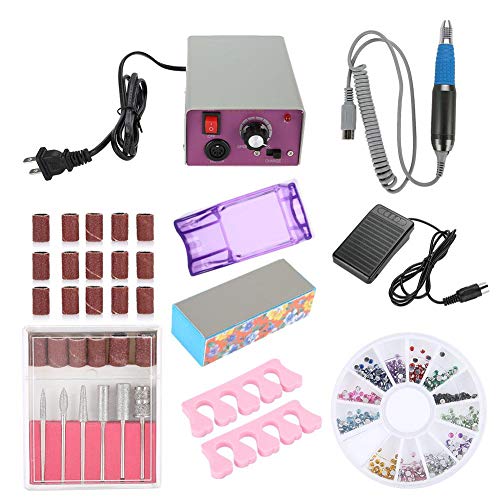 Electric Nail Drill Machine, Nail Grinder Polisher Kit Nail File Pedicure Manicure Tool Nail Art Polish Equipment Acrylic Gel Nails Manicure Tools for Gel Nail,Nail Art Polisher