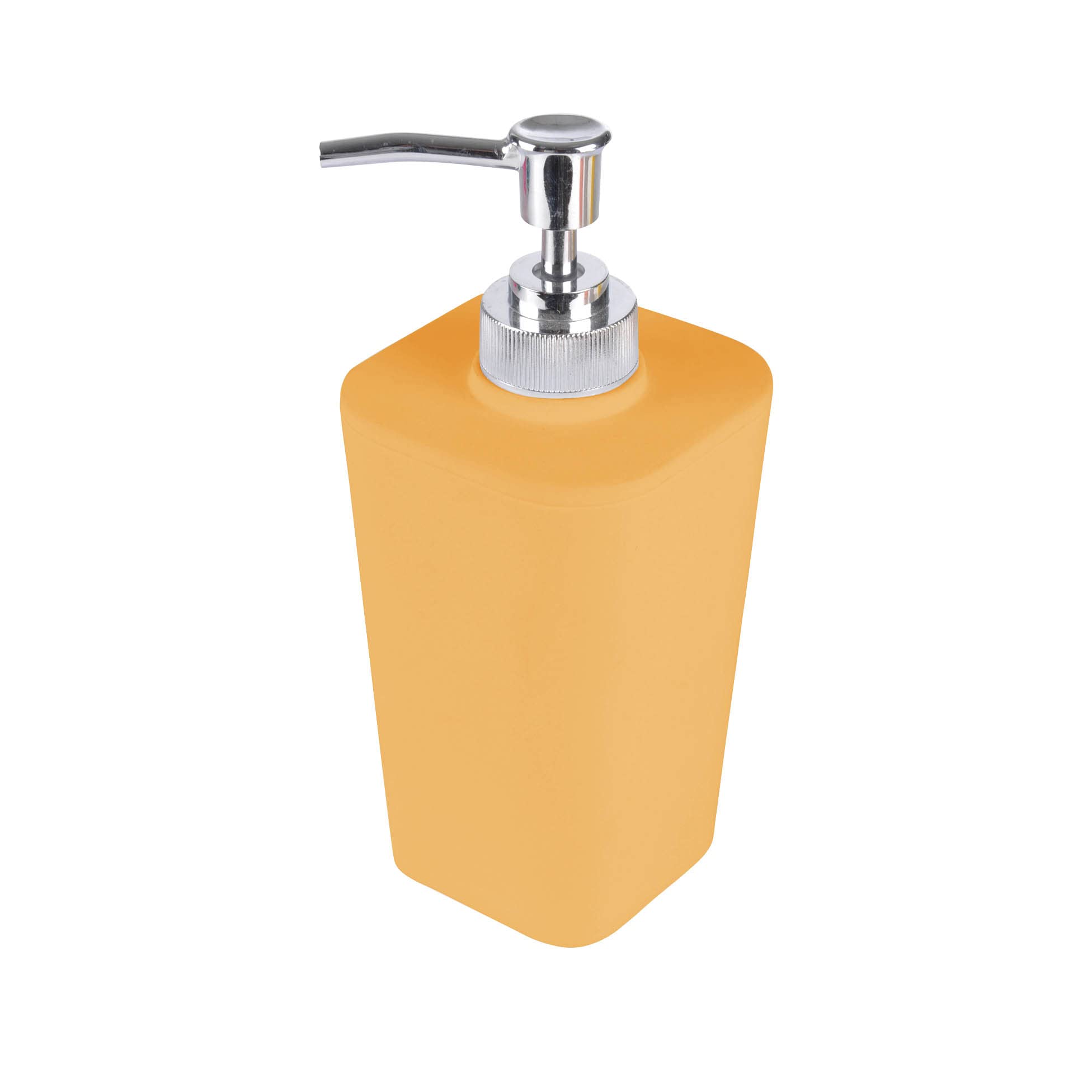 douceur d'intérieur, Soap Dispenser (7.4 x 7.3 x 18 cm) Vitamin Ochre, Soft Touch Plastic