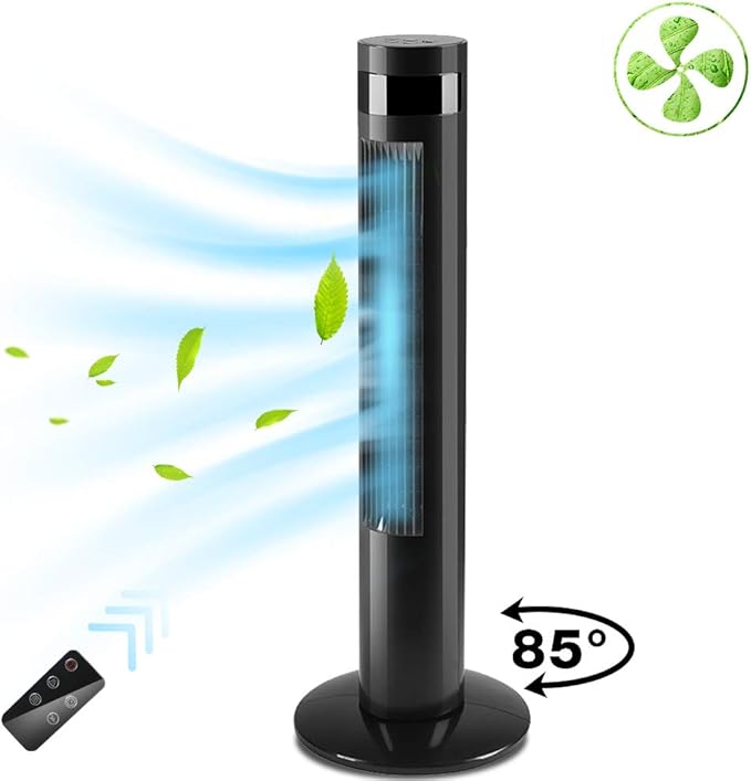 Kismile 35” Portable Quiet Tower Fan with Oscillation