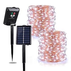 Blingstar Solar String Lights, 2 Pack Each 100 LED