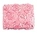 Zjskin Newborn Baby Photography Photo Props 3D Rose Flower Backdrop Beanbag Blanket Rug (0-6 months, Pink)