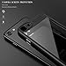 iPhone 7/8 Case, Premium Hybrid Protective Clear Bumper Case Scratch Resistant Transparent Slim Shock Absorbing Cover for Apple iPhone 7/8 (4.7'')(2016) - Black