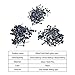GTANG 300PCS 2mm 3mm 4mmBlack Felt Needle Tool for Glass Eye for Needle Felt, Sewing, Patching Doll Eyes, (3 Sizes, 100 Each Size) Family DIY Kit