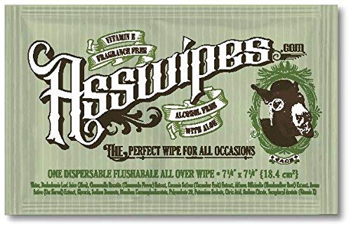 ASSWIPES to Go Single Packets! Everyday Flushable Cleaning Hygiene Wipes with Aloe and Vitamin E! (6 - //coolthings.us