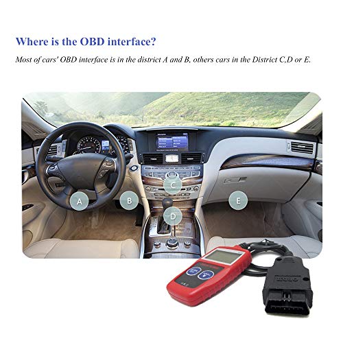 Senmor Car Engine Code Reader, MS309 OBDII Scanner Universal CAN Diagnostic Tool for 1996 or Newer Vehicle Support OBD2 Protocols