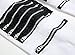 Men's White Ripped Elastic Skinny Straight Cut Slim Fit Jeans with Zipper White W32