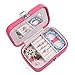 KLOUD City Jewelry Box Organizer Display Storage Case for Travel Home Use, Hot Pink