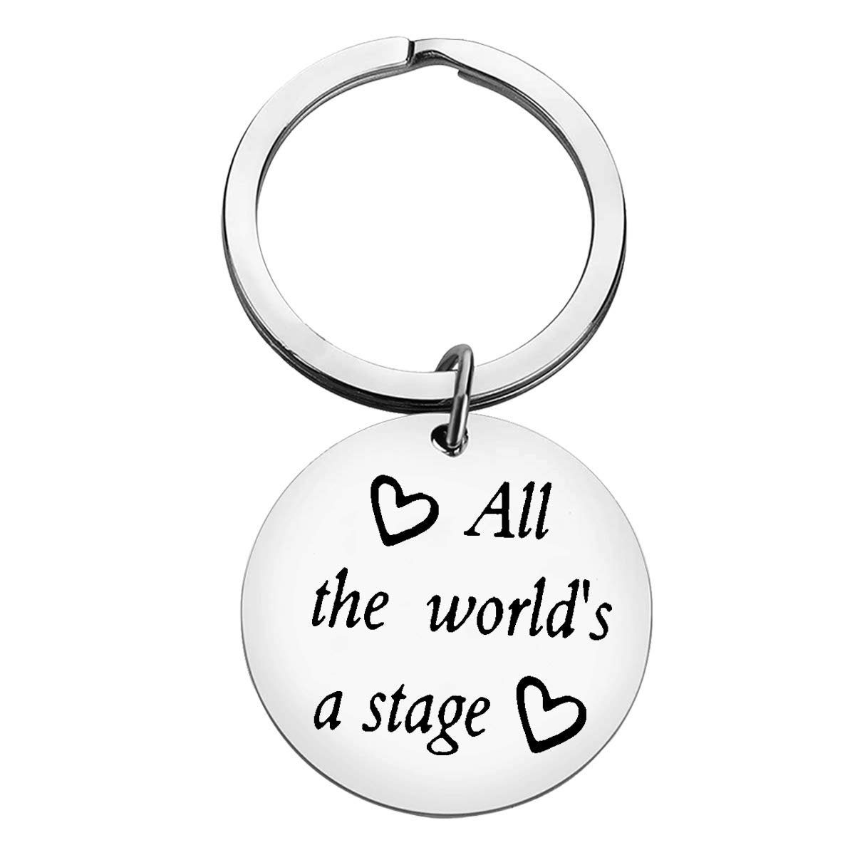 Drama Gift Keyring Theater Gifts Theatre Actor Actress Inspirational Keychain Musical Director Drama Teacher Gift Keychain Theater Keychain for Actor Actress Gifts Graduation Gifts for Drama Students