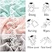 MUKIN Baby Bath Washcloths Cotton Face Towels for Newborn, Ultra Soft Wash Cloths for Babies (Multicolored, 12x12 Inch (Pack of 6))