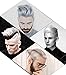 VOLLUCK Silver Grey Hair Wax Pomades 4.23 oz - Disposable Natural Hair Styling Clays Ash, Easy Cleansing Matte Hairstyle Coloring Material for Show, Party and Cosplay