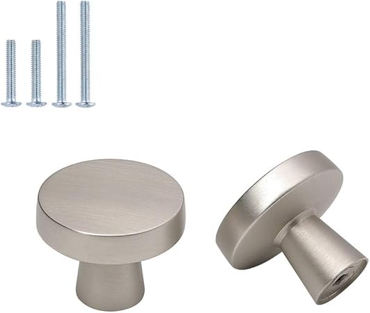 Goldenwarm 15 Stück Schrankknöpfe Silber Möbelknöpfe Edelstahl