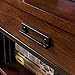 Leick Home 11262 Ironcraft Mantel Height Rustic Bookcase with Drawer Storage, 12