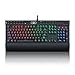 Redragon K550 Gaming Mechanical Keyboard with Wrist Rest and Volume Control, 131 Key RGB LED Illuminated Backlit Yama, Programmable Macro Keys, USB Passthrough for Windows PC Games – Blackthumb 1