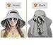 Women Sun Hat with Neck Flap Wide Brim | Ladies Outdoor Shade Hat for Summer, Hiking, Beach, Fishing, Travel, Gardening | UPF50+ Sun Protection - Grey