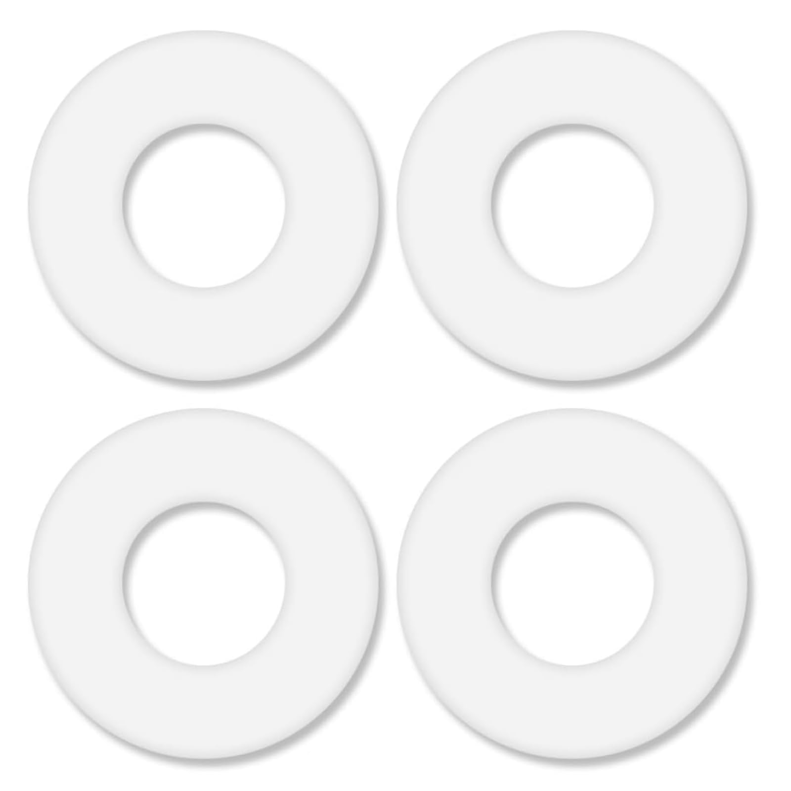 4 Pack Flush Valve Seal 816.418.00.1 Compatible with Geberit - Silicone Base Sealing Washer & Diaphragm Replacement Kit, Clear Repair Washer for Geberit Cistern