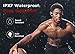 MoKo Bluetooth Headphones, Wireless Earphones Earbuds with Mic & Siri IPX7 Waterproof Sweatproof HD Stereo Sports 8 Hour Battery Noice Cancelling Headset for Gym Running, Workout, Exercise, Black