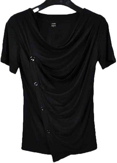 Amazon Co Jp Yitong メンズ 半袖シャツ Tシャツ 修身 夏 個性 ファッションシャツ 丸首 綿 アウター ワイシャツ ドレスシャツ 服 ファッション小物