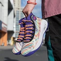 Angugu Mens Basketball Shoes High Top Fashion