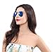 Wodison Vintage Mirrored Sunglasses for Adults Women Men Reflective Lens Metal Frame