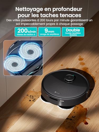 Lefant M3 Max Robot Vacuum Cleaner Washer 20,000 Pa, Multifunctional Station, Double Rotary Mop 200 RPM & 9mm Releasable, dToF Navigation, Obstacle Avoidance PSD, 220min, 5G/2.4G
