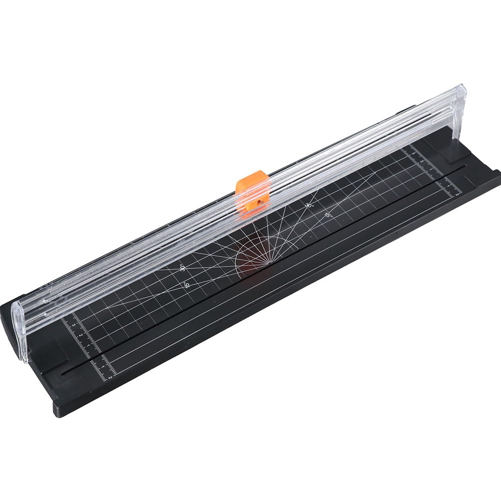 Photo 1 of A3 Paper Cutter Portable Trimmer - 14 inch Paper Trimmer for Scrapbooking, Craft Paper Cutter Guillotine with Automatic Security Safeguard & Side Ruler