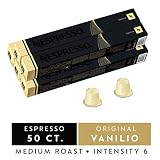 Nespresso Capsules OriginalLine, Vanilio, Medium Roast Coffee, 50 Count Coffee Pods, Brews 1.35 oz