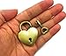 Hyamass 3pcs Vintage Antique Style Mini Heart Archaize Padlocks Key Lock with Keys